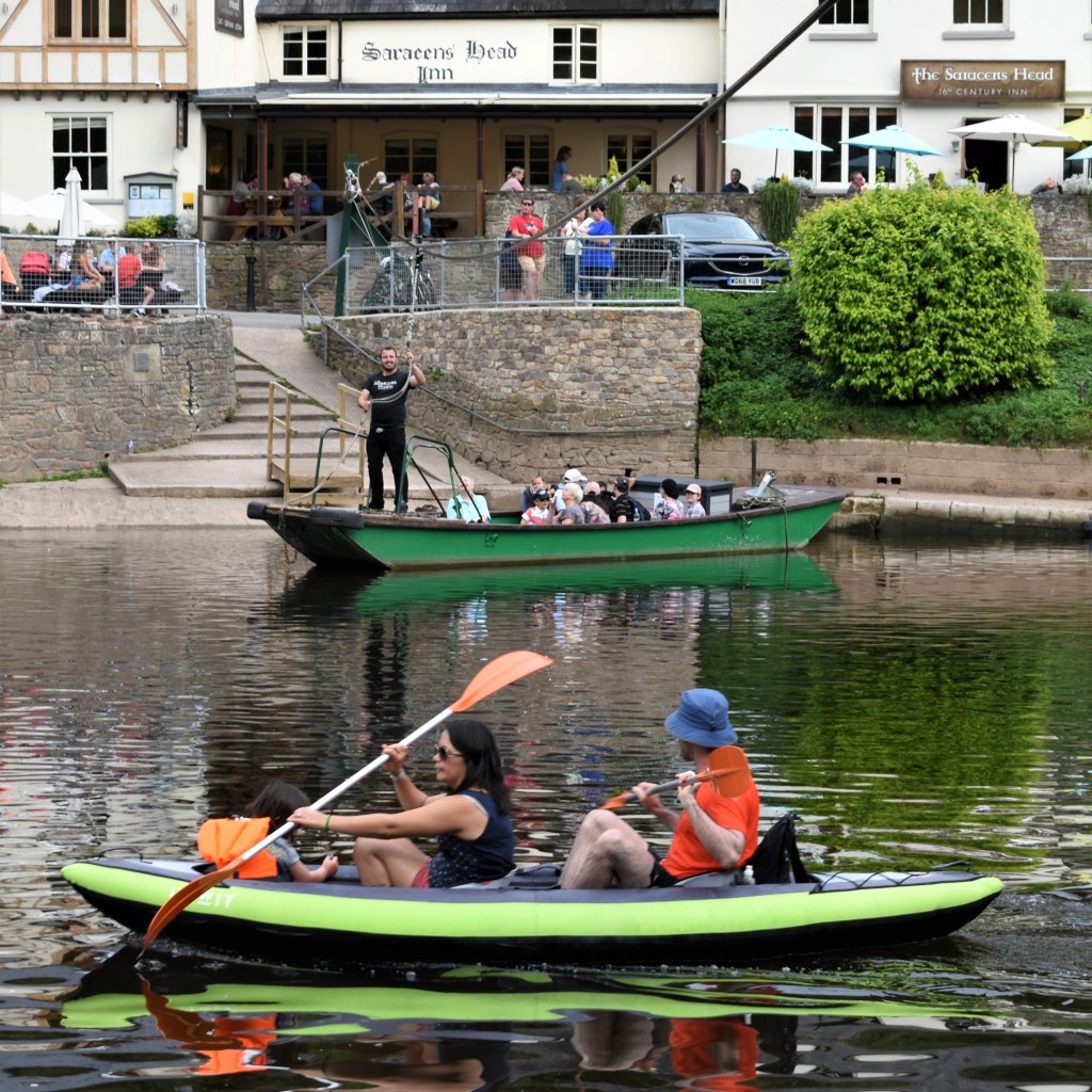 Hand ferry across Wye river