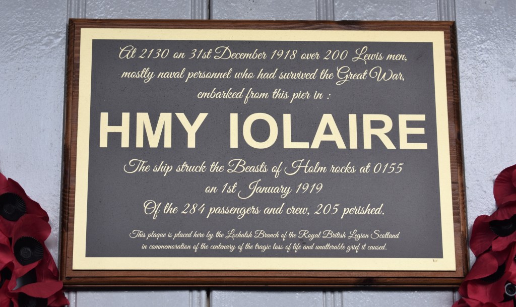 Iolaire Memorial Plaque
